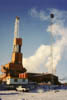 Doyon 19 drill rig and temporary comm center